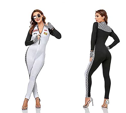 Amazon | レースクイーン コスプレ ホワイト ブラック セクシー タイト